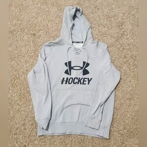 Under Armour Men's Light Gray Hockey Hoodie